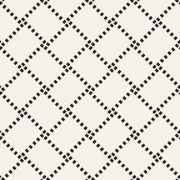 Crosshatch vector seamless geometric pattern. Crossed graphic rectangles back イラスト素材