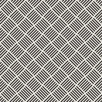 Crosshatch vector seamless geometric pattern. Crossed graphic rectangles back Stock Illustration