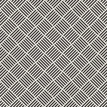 Crosshatch vector seamless geometric pattern. Crossed graphic rectangles back イラスト素材