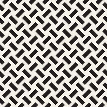 Crosshatch vector seamless geometric pattern. Crossed graphic rectangles back Stock Illustration