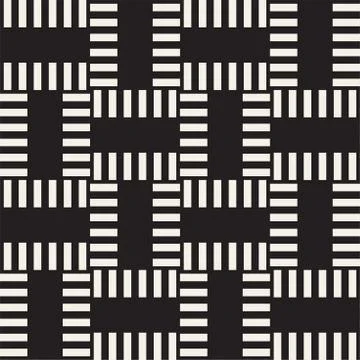 Crosshatch vector seamless geometric pattern. Crossed graphic rectangles back イラスト素材