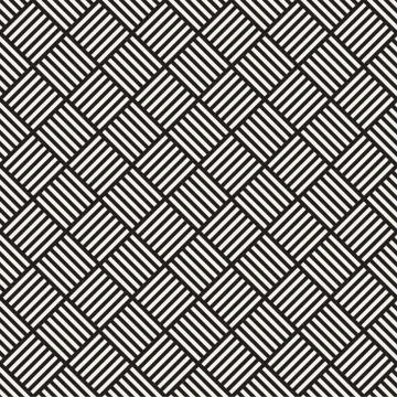 Crosshatch vector seamless geometric pattern. Crossed graphic rectangles back イラスト素材