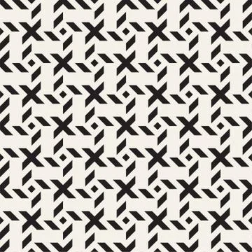 Crosshatch vector seamless geometric pattern. Crossed graphic rectangles back 스톡 일러스트