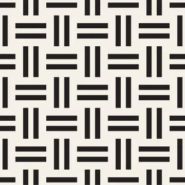 Crosshatch vector seamless geometric pattern. Crossed graphic rectangles back Illustrazione stock