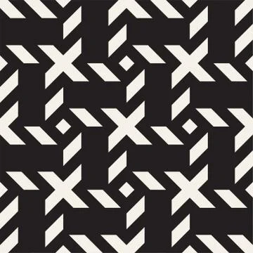 Crosshatch vector seamless geometric pattern. Crossed graphic rectangles back 库存插图