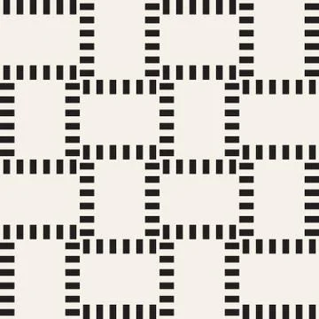 Crosshatch vector seamless geometric pattern. Crossed graphic rectangles back Stock Illustration