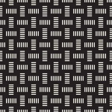 Crosshatch vector seamless geometric pattern. Crossed graphic rectangles back Illustrazione stock