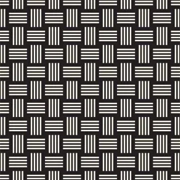 Crosshatch vector seamless geometric pattern. Crossed graphic rectangles back イラスト素材