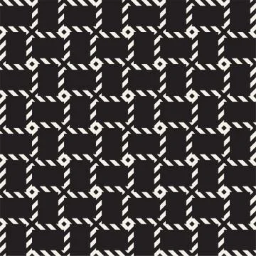 Crosshatch vector seamless geometric pattern. Crossed graphic rectangles back 스톡 일러스트