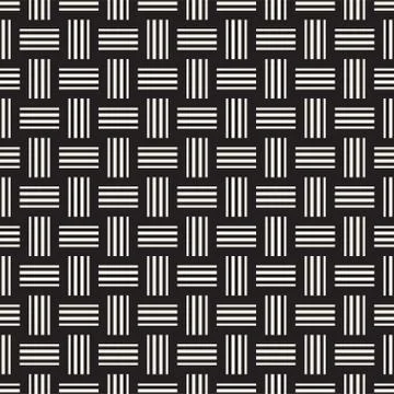 Crosshatch vector seamless geometric pattern. Crossed graphic rectangles back Stock Illustration