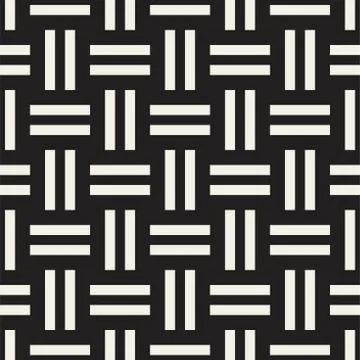 Crosshatch vector seamless geometric pattern. Crossed graphic rectangles back Stockillustratie