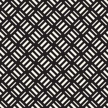 Crosshatch vector seamless geometric pattern. Crossed graphic rectangles back Illustrazione stock