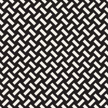 Crosshatch vector seamless geometric pattern. Crossed graphic rectangles back イラスト素材