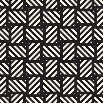 Crosshatch vector seamless geometric pattern. Crossed graphic rectangles back 库存插图