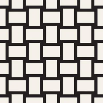 Crosshatch vector seamless geometric pattern. Crossed graphic rectangles back イラスト素材