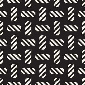 Crosshatch vector seamless geometric pattern. Crossed graphic rectangles back Illustrazione stock
