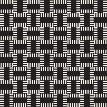 Crosshatch vector seamless geometric pattern. Crossed graphic rectangles back 库存插图