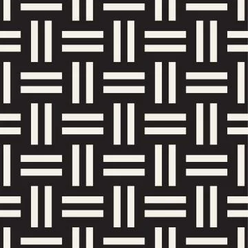 Crosshatch vector seamless geometric pattern. Crossed graphic rectangles back Stock Illustration