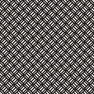 Crosshatch vector seamless geometric pattern. Crossed graphic rectangles back Illustrazione stock