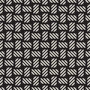 Crosshatch vector seamless geometric pattern. Crossed graphic rectangles back Stockillustratie