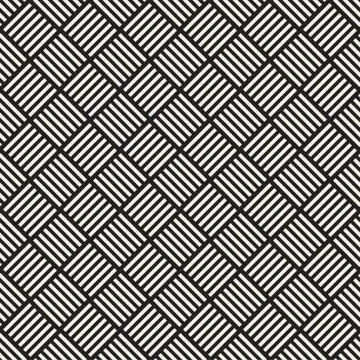 Crosshatch vector seamless geometric pattern. Crossed graphic rectangles back 库存插图