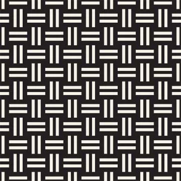 Crosshatch vector seamless geometric pattern. Crossed graphic rectangles back Illustrazione stock