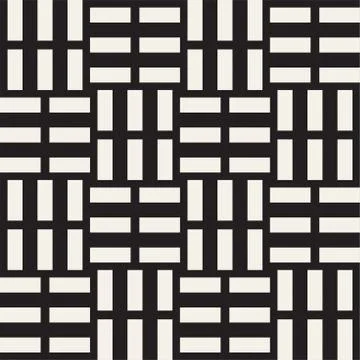 Crosshatch vector seamless geometric pattern. Crossed graphic rectangles back イラスト素材
