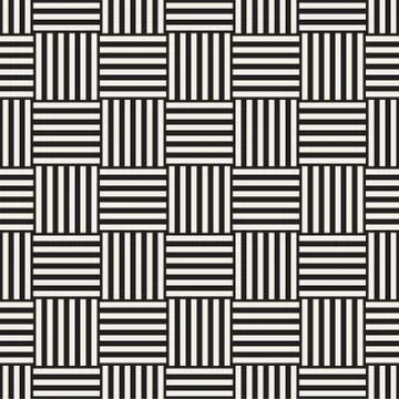 Crosshatch vector seamless geometric pattern. Crossed graphic rectangles back イラスト素材