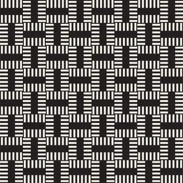 Crosshatch vector seamless geometric pattern. Crossed graphic rectangles back 스톡 일러스트