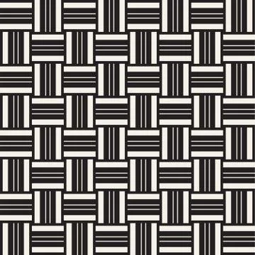 Crosshatch vector seamless geometric pattern. Crossed graphic rectangles back イラスト素材