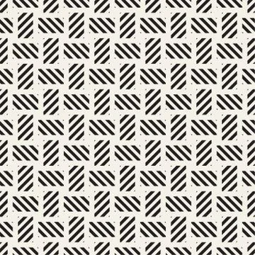 Crosshatch vector seamless geometric pattern. Crossed graphic rectangles back イラスト素材
