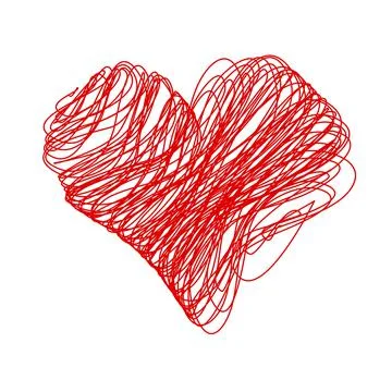 Crosshatching Valentines イラスト素材