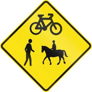 Crossing Ahead in Australia Stock Illustration