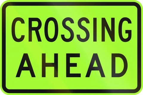 Crossing Ahead in Australia Stock Illustration