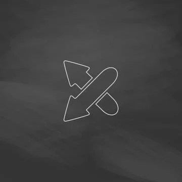 Crossing arrow computer symbol イラスト素材