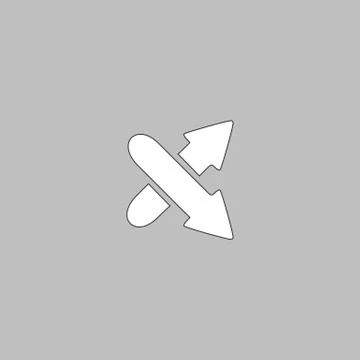 Crossing arrow computer symbol イラスト素材