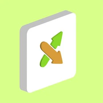 Crossing arrow computer symbol イラスト素材