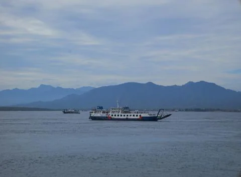 Crossing Bali Strait Stock Photos