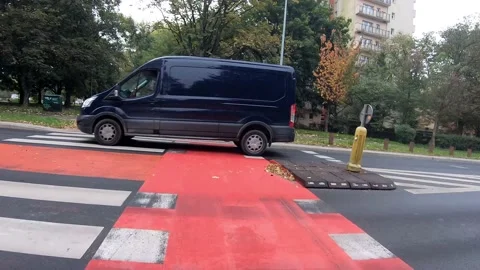 Crossing bicycle passage Video stock 163742139