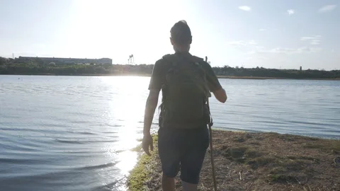 Crossing a big river Stock Footage 91603980