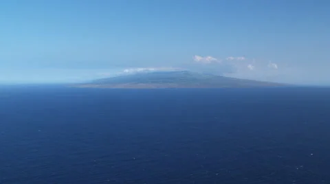 Crossing blue Pacific waters to Hawaii (Big Island). Shot in 2010. Stock Footage 59371204