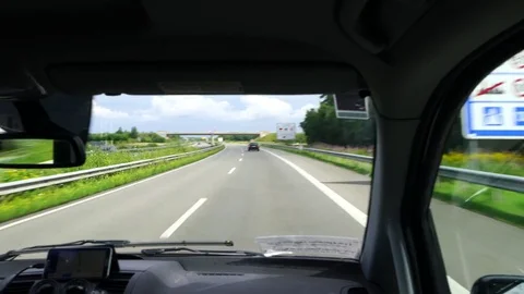 Crossing the border between the Netherlands and Germany Video stock 84660333