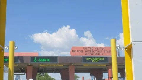 Crossing the Border Between US and Mexico in 4k Stock Footage 100799882