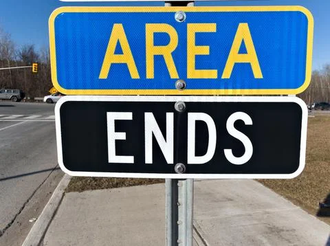 Crossing Boundaries: Where One Area Ends and Another Begins Stock Photos