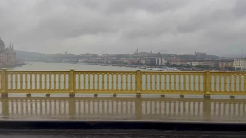 Crossing Bride on Rainy Day Stock Footage 162401445