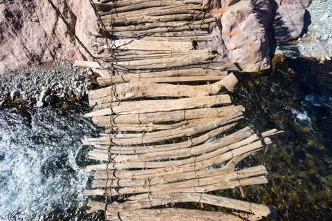 Crossing the bridge Stock Photos