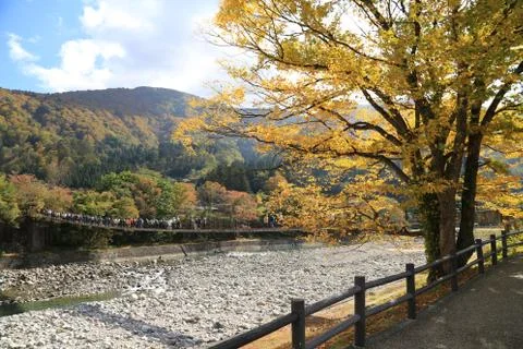Crossing a bridge Stock Photos