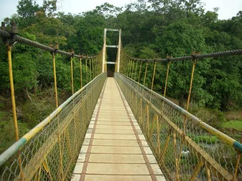 Crossing the bridge Stock Photos