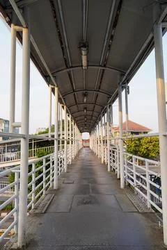 Crossing bridge Stock Photos