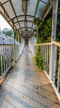 Crossing bridge Stock Photos
